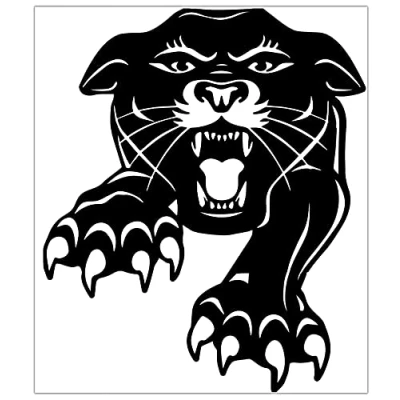 Image of Biomar Labs® 1 x PVC Vinyl Car Sticker Helmet Black Panther Animal Decal for Bumper Window Door Motorcycle Bike Laptop B 89