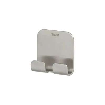 Image of Tiger Colar, Towel hook, Brushed stainless steel, 20x50x49mm