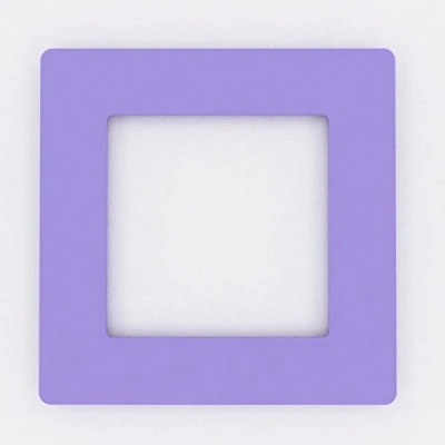 Image of Focus Plastics SINGLE LIGHT SWITCH SOCKET COLOURED ACRYLIC SURROUND FINGER PLATE HUGE COLOUR CHOICE (Lilac)