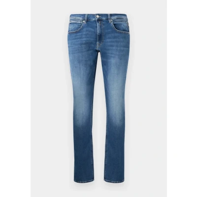 Image of Replay Grover Pants Straight leg jeans, Men&#039;s, Size: 30x34, Medium blue