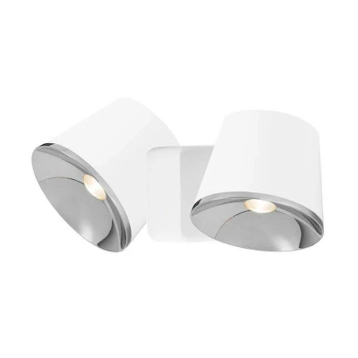 Image of Drone Integrated LED Dome Wall / Ceiling Light Chrome, White
