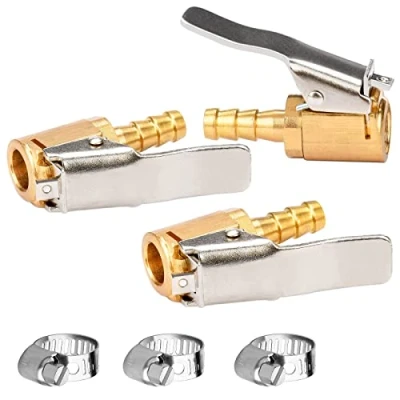 Image of Profiwoab 3 Pieces tyre Valve Air Pump Clip 1/4 inch inflator Connector Clip,Truck