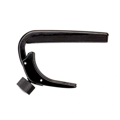 Image of Planet Waves PW CP 04 D&#039;Addario Guitar Capo for Acoustic and Electric Pro Adjustable Tension Accessories Works 6 String 12 Guitars Classical Black