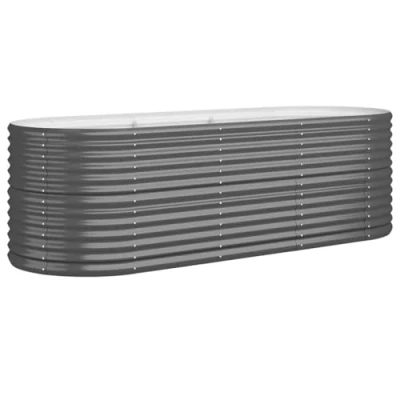 Image of vidaXL Garden Raised Bed Powder coated Steel 224x80x68 cm Anthracite