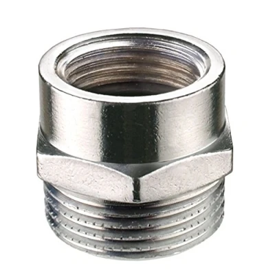 Image of CORNAT TEC386451 Reduc. Double Nipple 1/2x3/4, Silver, 1/2 Zoll Innengewinde x 3/4 Aussengewinde
