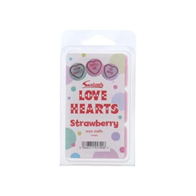 Image of Swizzels Love Hearts Strawberry Wax Melts 2 Packs (1 Pack 12 Melts), HOSWI019