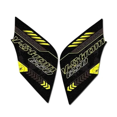 Image of BYLKFC Motorbike Side Fuel Tank Pad Motorcycle Sticker For Suzuki Vstrom DL650 DL V STROM 650 XT Gas Protector Traction Decal Knee Grip Pad(Color 1)