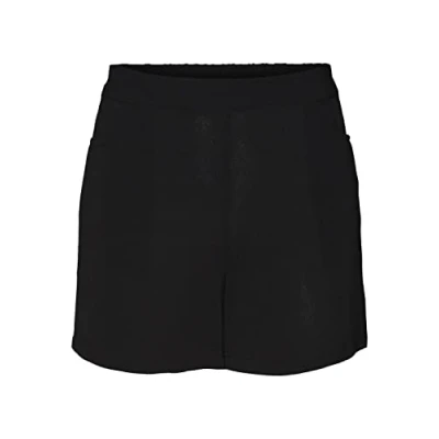 Image of Noisy May Nmclara Smiley Shorts, Women&#039;s, Size: 14, Black
