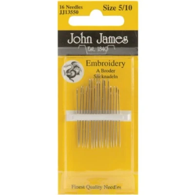 Image of Colonial Needle Crewel/Embroidery Hand Needles Size 5/10 16/Pkg