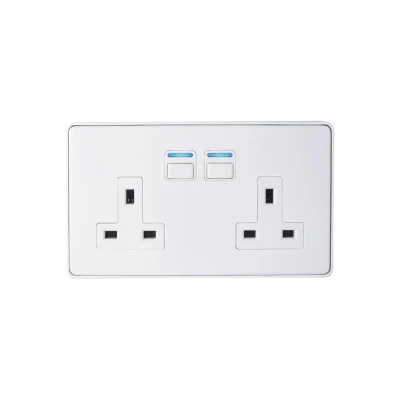 Image of Lightwave RF Power Sockets (Gen2) White Metal
