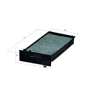 Image of 76889240 Pollen Filter MAHLE ORIGINAL LAK 127 Activated Carbon 346,0mm 166mm 75,0mm