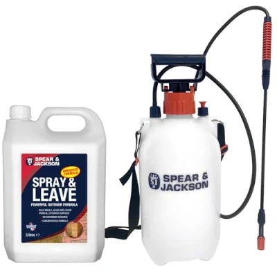 Image of Spear &amp; Jackson 5L Spray and Leave Concentrate Garden Sprayer, Mould, Algae Lichen Remover 5 Litre