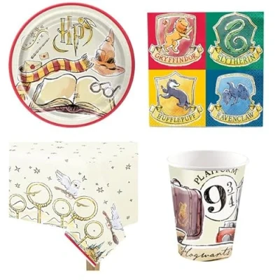 Image of Budget Gifts Harry Potter Party Pack Set For 8 Guests