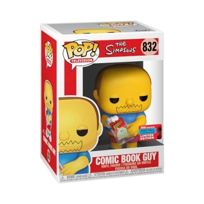 Image of Funko POP! Animation: the Simpsons Comic Book Guy Collectable Vinyl Figure Gift Idea Official Merchandise Toys for Kids &amp; Adults TV Fans Model Collectors and Display