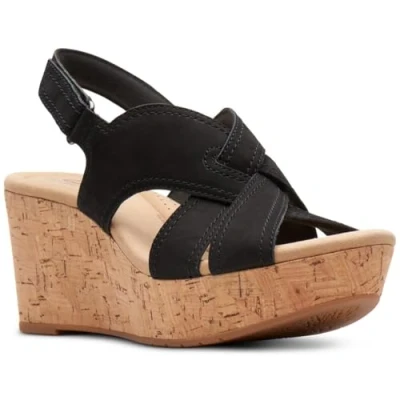 Image of Clarks Women&#039;s Rose Erin Sandal, Black, 5.5 UK