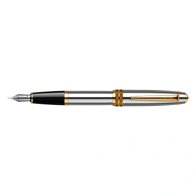 Image of CROSS Bailey Medalist Fountain Pen with Gold Plated Appointments and Medium Stainless Steel Nib incl. Premium Gift Box Refillable Cartridge