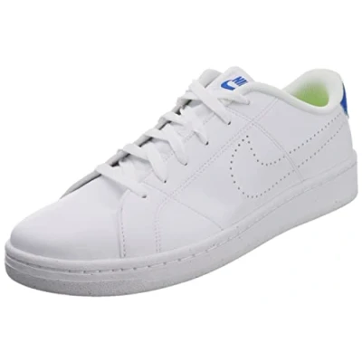 Image of NIKE Women&#039;s Court 2 Next Nature Sneaker, White/White Game Royal Volt, 5 UK