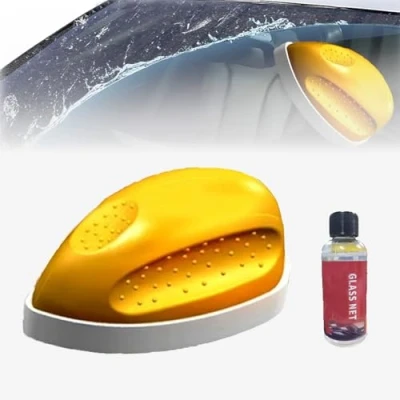 Image of Boministore Glass Cleaner, Automotive Oil Film Cleaning Brush, Window Clean Remover Car Cleaner (1pc)