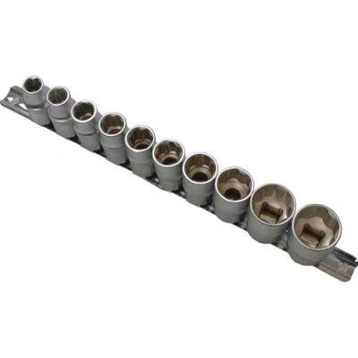 Image of Blue Spot Tools 1526 B/SPOT 1/2 Inch Socket Set on Rail (10 Piece)