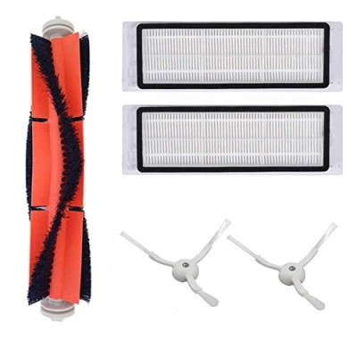 Image of DingGreat Accessory Kit for Xiaomi Roborock S50 S51 S55 S5 Xiaowa Mi Mijia E25 C10 Robotic Vacuum Cleaner Replacement Parts Pack of Main Brush, Hepa Filter, Side Brush