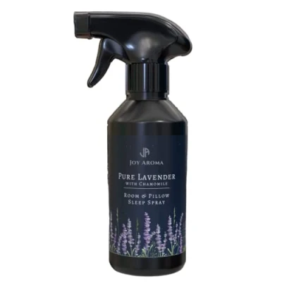 Image of Joy Aroma Natural Lavender &amp; Chamomile Pillow Spray 250ml. 100% Essential Oil Sleep Mist (Lavender Roman Chamomile)