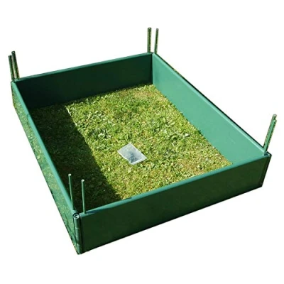 Image of GardenSkill Raised Bed Vegetable Kit and Garden Planter for Flowers Herbs Veg Fruit (1m x 1m 250mm high, Green)