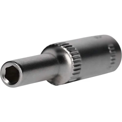 Image of BRILLIANT TOOLS BT020950 1/4 Inch Hex Socket, Long Version, 4 mm [Powered by KS Tools]