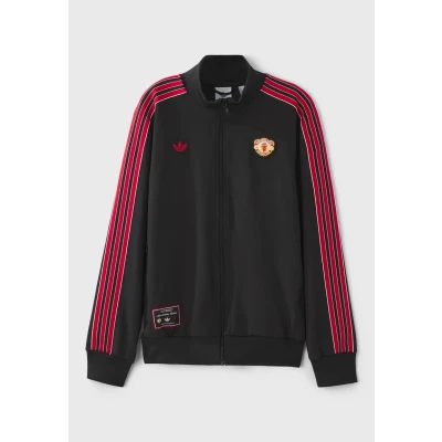 Image of adidas Originals Manchester United ICON Jacket Club wear, Men&#039;s, Size: Large, Black