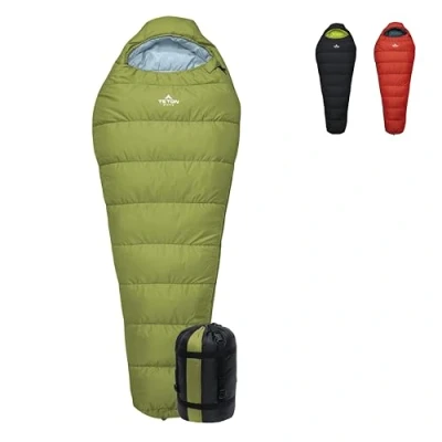 Image of TETON Sports LEEF Ultralight Mummy Sleeping Bag Perfect for Backpacking, Hiking, and Camping; 3 4 Season Bag; Free Stuff Sack Included