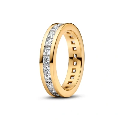 Image of Pandora Gold Eternity Channel Ring 54