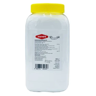 Image of Aksoy Baking Soda 5KG Pure Sodium Bicarbonate Powder, Highest Purity, Food Grade, For Cooking, Baking, Cleaning, &amp; More!
