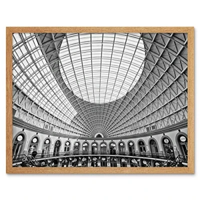 Image of Beckwith Leeds Corn Exchange Interior Photo Art Print Framed Poster Wall Decor 12x16 inch