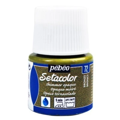 Image of Pebeo Setacolor Fabric Paint 45ml Bottles Shimmer Colour Range NEW (Bronze)
