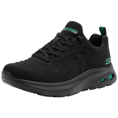 Image of Skechers Men&#039;s BOBS Unity Sleek Revive Trainers, Black Engineered Knit/Trim, 5.5 UK
