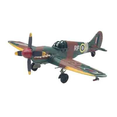 Image of Metal Tin Spitfire Model WWII Plane Model, Collectors Item