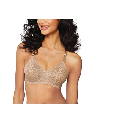 Image of Bali Women&#039;s N Smooth Stretch Lace Underwire Bra Df3432, Nude, 36D
