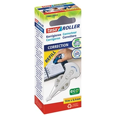 Image of tesa Roller correction ecoLogo refill cassette, HFB 14 m: 8.4 mm.