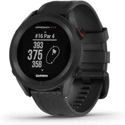 Image of Garmin [Renewed] Approach S12 GPS Golf Watch, Sunlight Readable Display, Preloaded with 42,000+ courses, up to 30 hours battery life in mode, Black, (Renewed)