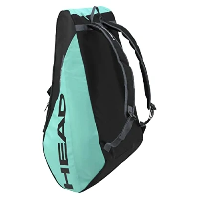 Image of HEAD Unisex Adult Tour Racquet Bag XL Tennis Bag, Black/Mint, 12R