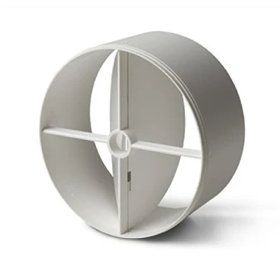 Image of 100mm In line Extractor Fan Vent Back Draught Shutter With One Spring And Two Flaps