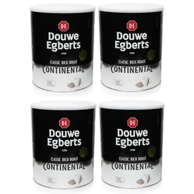 Image of Douwe Egberts Continental Rich Instant Coffee 750g (Pack of 4, Total 3000g)