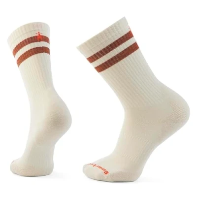 Image of Smartwool Everyday Athletic Striped Crew Socks, Natural, Small