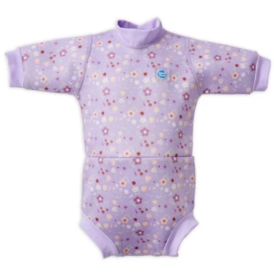 Image of Splash About Baby Happy Wetsuit Toddler Swim Nappy, Lilac Spring, 6 14 Months