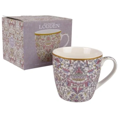 Image of The Leonardo Collection William Morris Lodden Design China Breakfast Mug/Cup