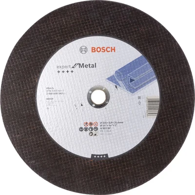 Image of Bosch Professional 1x Expert for Metal Cutting Disc with Straight Centre (for Steel, pipes and profiles, Ø 355x25.40 mm, Accessory Chop Saw)