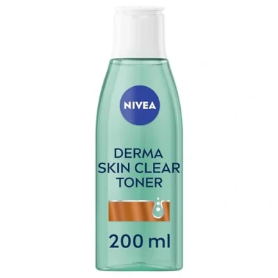 Image of NIVEA Derma Skin Clear Toner (200ml), Cleansing and Hydrating Toner, Salicylic Acid Enriched with Niacinamide to Rebalance the Remove Impurities, For Blemish Prone