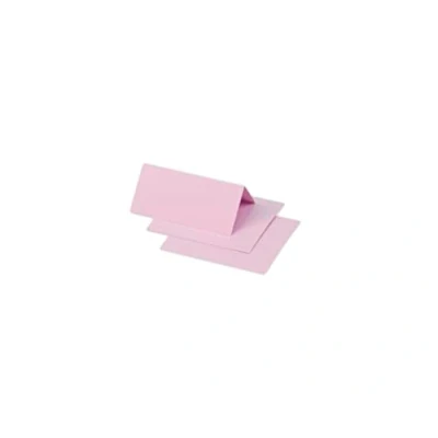 Image of Clairefontaine Ref 75013C Pollen Place Card (Pack of 25 Sheets) 85 x 40mm Sized, 210gsm Grained Card, Acid Free, Inkjet &amp; Laser Printer Compatible Light Pink