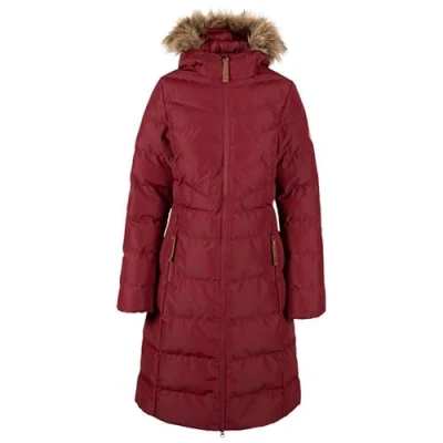 Image of Trespass Womens Audrey II Padded Longer Length Jacket Coat Dark Cherry XS