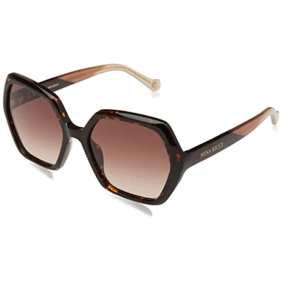 Image of Sunglasses Nina ricci Snr356 col. 0745 Donna Geometrica Havana
