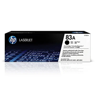 Image of HP CF283A 83A Original LaserJet Toner Cartridge, Black, Single Pack